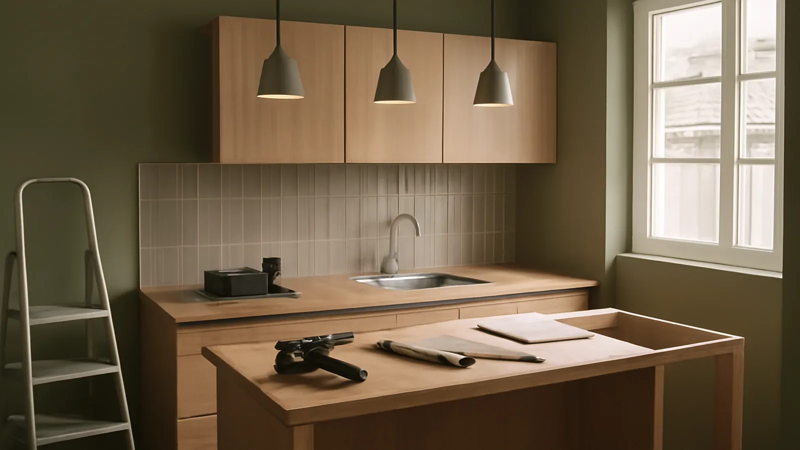 Iluminación de cocina: capas y puntos de luz